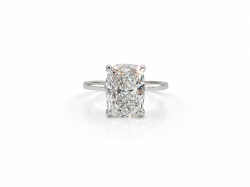 3.02 Ct Cushion Lab-Grown Diamond Solitaire Ring